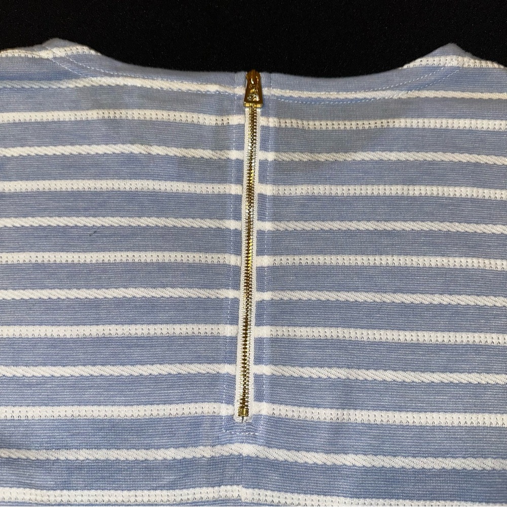 Sail to Sable Blue and White Striped Dress medium - Picture 2 of 6